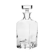 Krosno Legend 750ml Glass Whisky Decanter/Carafe - Clear