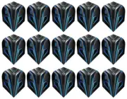 5 New Sets Harrows Noble Standard Dart Flights - Blue