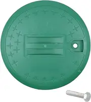 Mewutal 1pcs Green Plastic Sprinkler Valve Box Cover 10" Round Irrigation Sprinkler Valve Box Lid Replacement for Farmland Irrigation System (10")