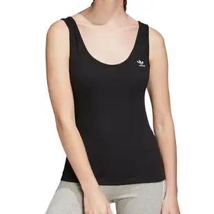 【全館滿額88折】【現貨】ADIDAS TANK TOP 女裝 背心 慢跑 訓練 棉質 透氣 黑【運動世界】FM2602