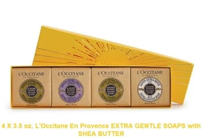 L'Occitane Extra Gentle Soap Collection from Provence 4 X 3.5 oz. in Gift Box