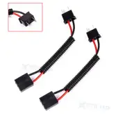 2x H7 Male-Female Extended Wiring Harness Plug Adapters Socket Headlight Bulbs (for: Alfa Romeo)