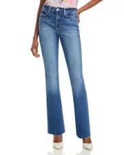L'Agence Ruth High Rise Straight Jeans in Cambridge