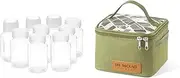 [Generic] Spice Shaker Seasoning Dispenser Spice Containers Travel Spice Kit Set with Travel Storage Bag Green