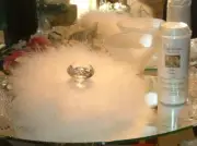 Chilled Cucumber Melon ~ 6 oz Scented Dusting Powder Puff & Stand by Renditions