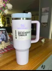 NWT STANLEY CUP QUENCHER H2.0 TUMBLER-LILAC PURPLE CAMELIA-40 OZ