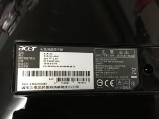 電腦雜貨店→ 宏碁 Acer S242HL 24吋LED液晶螢幕 支援(VGA~DVI~HDMI)二手 $1100