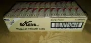 Kerr Regular Mouth Canning Jar Lids 24 Packs, 288 Lids BPA Free Sure Tight BULK