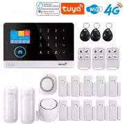Motion Sensors Smoke Alarm Safety System Wireless Home Alarm WiFi 4G Door Sensor