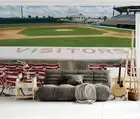 3D Baseball Stadium Sports Wallpaper Wall Murals Removable Wallpaper 3