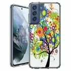 For Samsung Galaxy S20 S21 S23 S24 FE 5g TPU Case+Glass(Summer Blossom)