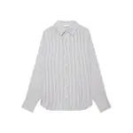[Anine Bing] Anine Bing Essie Striped Cotton Shirt XS WHITE/BLACK
