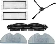 Main Brush Roll Brush Side Brush HEPA Filter Mop Cloth Rag Compatible with Qihoo 360 S7 Pro Robotic Vacuum Cleaner Spare Parts Accessories (Color : As Shown)