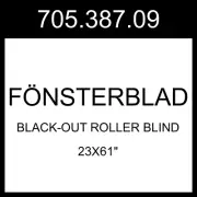 IKEA FONSTERBLAD FÖNSTERBLAD Black-out Roller Blind White 23x61" 705.387.09