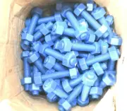 Lot Of 58 ASTM-A193 Grade B7 Teflon Stud Hex Bolts High Strength Fasteners 3.75"