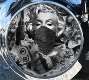 HARLEY DAVIDSON 2019+ SOFTAIL DERBY CLUTCH PRIMARY COVER MARILYN GUNSLINGER