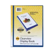 Marbig PP Clearview 50-Page A4 File Display Book Document/Paper Holder Blue