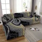 Geometric Leaf Print Leisure Sofa Armchair Cover L Shape Small Sofa CushionCover