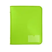 Marbig 2 D-Ring A4 Zipper Binder 25mm w/ Tech Case File Document Organiser Lime