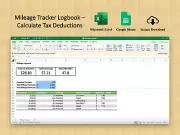 Mileage Logbook Tracker Template for Microsoft Excel & Google Sheets