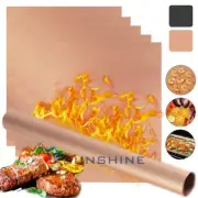 Copper Grill Mats Baking Non Stick BBQ Mat Pad Bake Cooking Oven Sheet Liner US