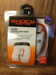 Shock Doctor Core Compression Shorts with Bio-Flex Athletic Cup Boys Medium
