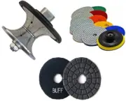 1 1/2" Diamond Router Bit Full Bullnose 5" Granite Concrete Marble grinding Pad