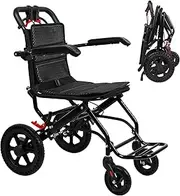 Manual Stair Chair, 350 lbs Load Capacity, Foldable Emergency Stair Wheelchair with 4 Wheels