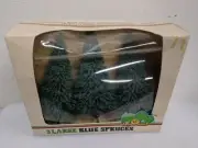 HO Bachmann Trains Scenic Trees Model Blue spruces Raceway Railroad l3624