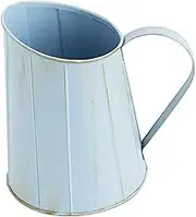 Rustic Metal Pitcher Vase Farmhouse Jug Vase Vintage Can Flower Holder