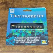 Aquatic Gardens AQUARIUM THERMOMETER, Accurate & Movable
