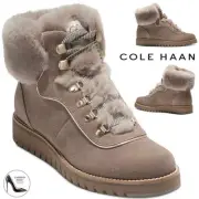 COLE HAAN ZeroGrand Explore Upstate Waterproof Shearling Hiking Boot Irish Coffe