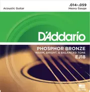 D'Addario EJ18 Phosphor Bronze Acoustic Guitar Strings, Heavy, 14-59