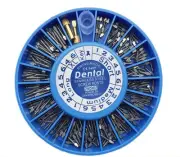240pcs/set Nordin Dental Assorted Stainless Steel Conical Screw Posts Kit Refill