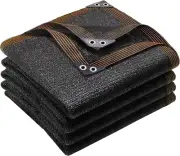 Winemana Black Shade Cloth 50%, 5X20 FT Mesh Tarp - Garden Shade for Greenhouse,