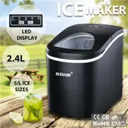 2.4L Portable Ice Maker Easy Sizes S/L with LED Display