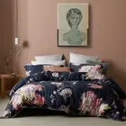 New Hope Navy King Size Quilt Cover Set + Euros 5 pce Set Logan & Mason Floral