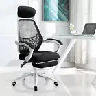 Artiss Gaming Office Chair Computer Chair Recline Home Work Study Black White