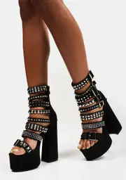 [AZALEA WANG] Stop The World For You Platform Heels
