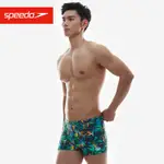 現貨  SPEEDO泳褲 男 2023新款  時尚  印花平口褲  速乾抗氯  休閒健身  溫泉泳衣