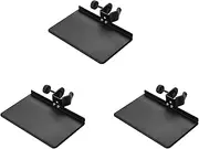 3X Universal Microphone Stand Clamp-on Tray Metal Material with Mounting Clamp