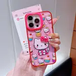 MACARON DONUT CAKE KITTY CAT 智能手機手機殼適用於 IPHONE 15 14 15 13 1