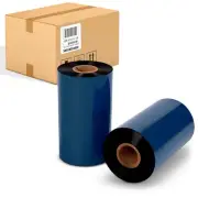 4.33" X 985' Thermal Transfer Ribbons Zebra 1" Core 24 Rolls Wax