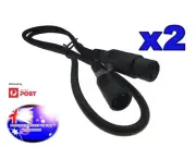 From OZ Quality 2PC 1M DMX Lead 512 Lighting Wire Cables Laser Lighting Black T2