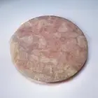 Round Rose Quartz Table Top Pink Stone Kitchen Side Luxury Furniture Home Decors