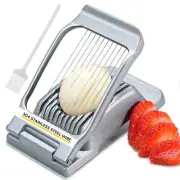 Heavy Duty Stainless Steel Wire Egg Slicer for Hard Boiled Eggs & Strawberry