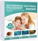 Waterproof Zippered Mattress Encasement Microfiber Protector Breathable Cover 9"