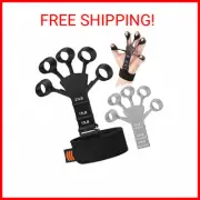 Hand Grip Strengthener - Adjustable Finger Exerciser and Finger Stretcher - Grip