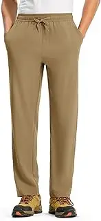 [Rdruko] Men's Sweatpants Lightweight Quick Dry Workout Joggers Running Gym Athletic Track Pants with Pockets