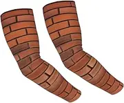 [FHEDVBN] Red Brick Wall Texture Arm Sleeves Compression Arm Covers for Men Women Outdoor Sun Sleeves Cooling Sports Sleeve, Black